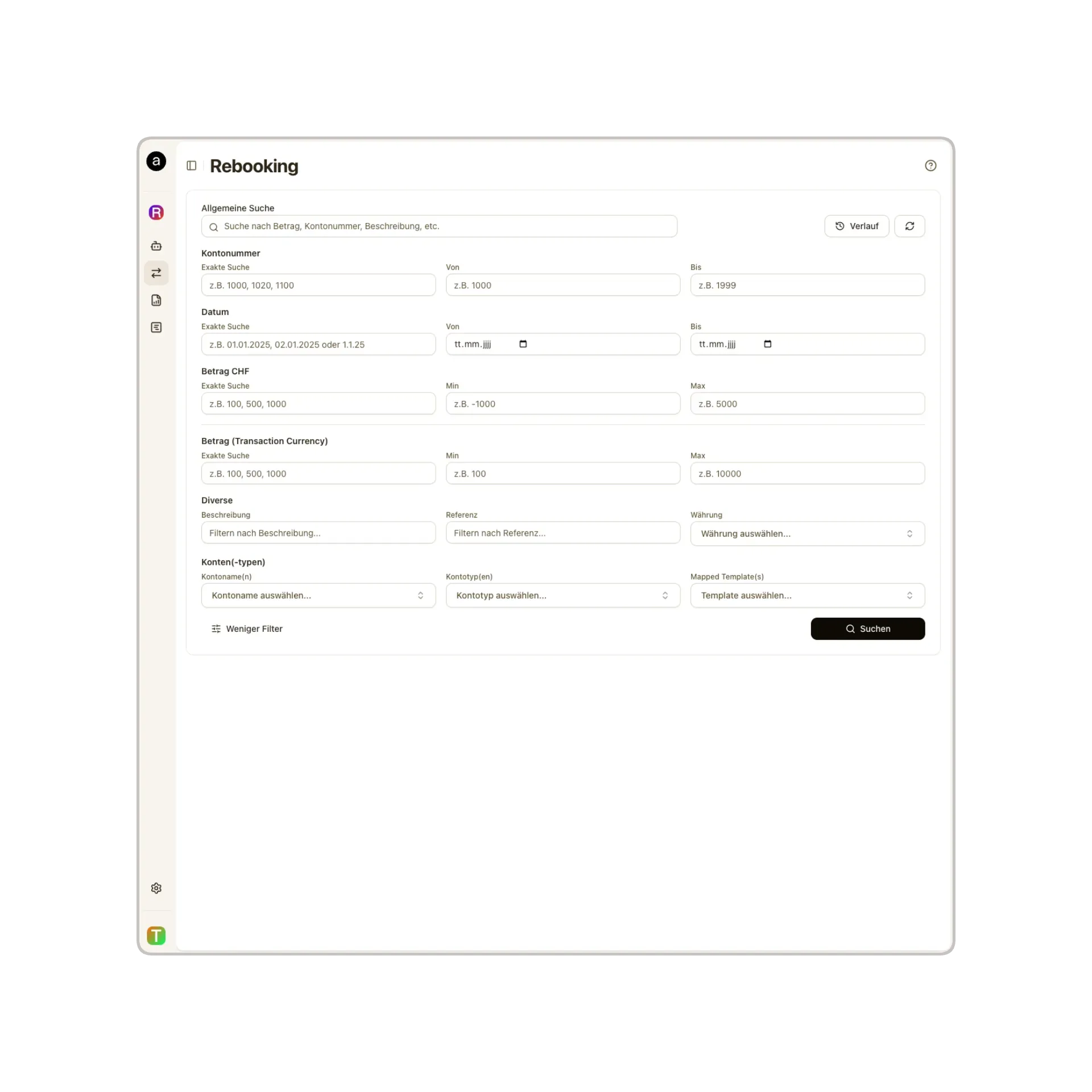Rebooking: Massenumbuchungen von bexio-Transaktionen