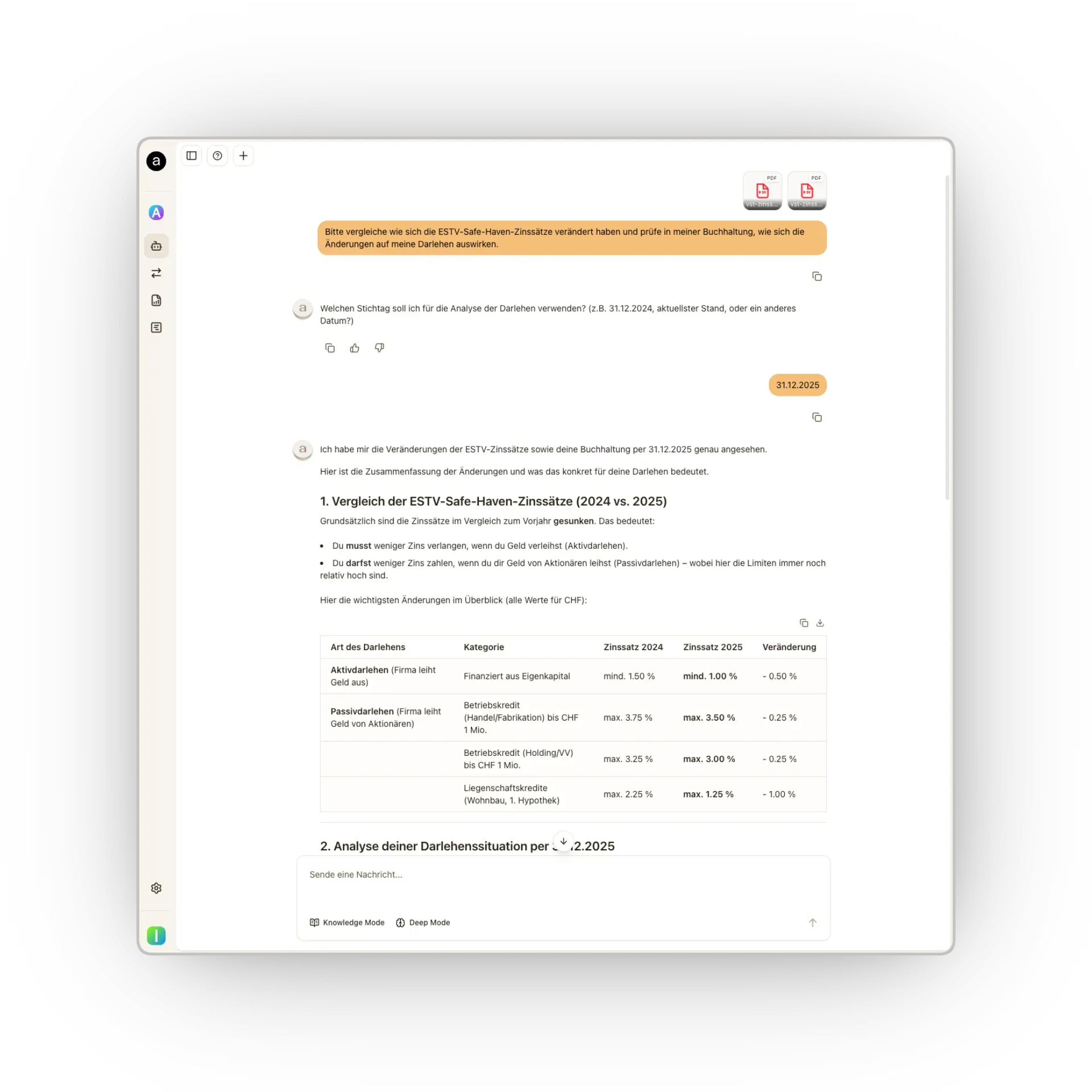 Arcarius One-on-One: KI-gestützte Analyse von Buchhaltungsdaten